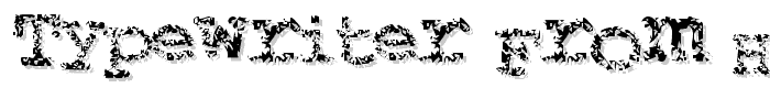Typewriter from hell font